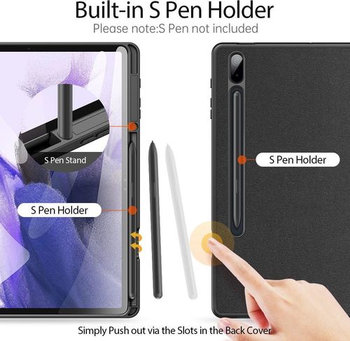 Etui DuxDucis Domo do Samsung Galaxy Tab S7 FE 5G 12.4 T730-T736B - Czarny - obrazek 2