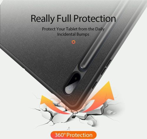 Etui DuxDucis Domo do Samsung Galaxy Tab S7 FE 5G 12.4 T730-T736B - Czarny - obrazek 3
