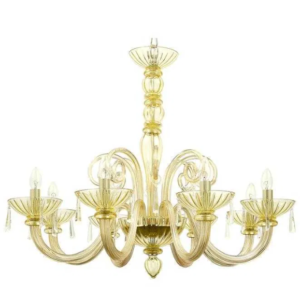 Żyrandol sufitowy Stalactite Chic Amber – Luksusowa Elegancja i Ciepło w Twoim Wnętrzu