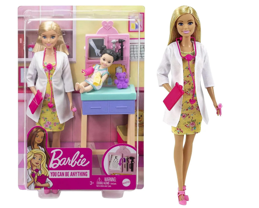 Barbie Pediatra Blondynka – Marzenia o Leczeniu Stają się Rzeczywistością!