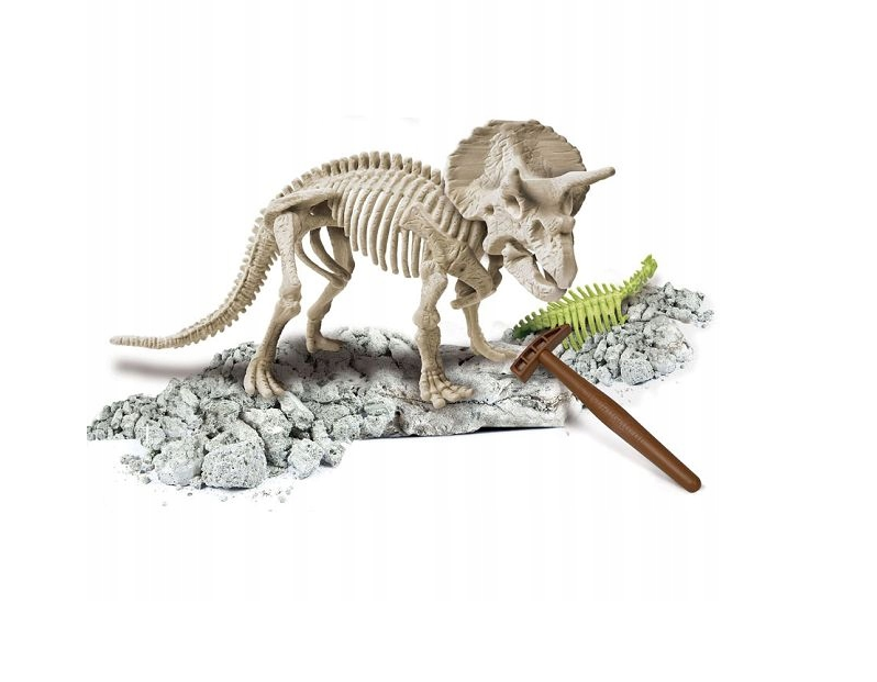 Odkryj Świat Dinozaurów! Triceratops Fluorescencyjny – Naukowa Zabawa ze Skamieniałościami! - obrazek 3