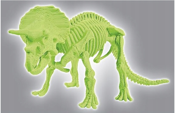 Odkryj Świat Dinozaurów! Triceratops Fluorescencyjny – Naukowa Zabawa ze Skamieniałościami! - obrazek 4