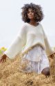 Elegancja i Ciepło w Naturalnym Stylu – Sweter Chunky Knit z Wełną i Alpaką w Kolorze Ecru! - obrazek 3