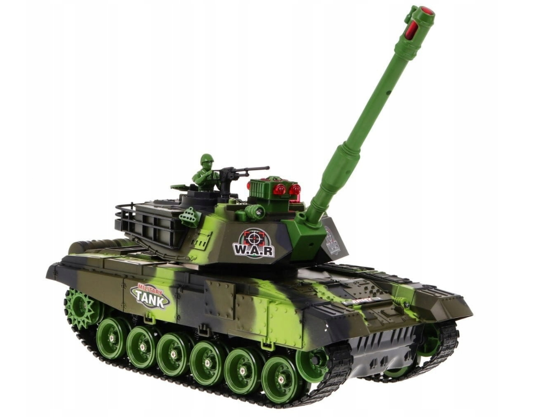 Czołg R/C 2.4GHz Zielony – Poczuj Moc Realistycznej Bitwy! - obrazek 8