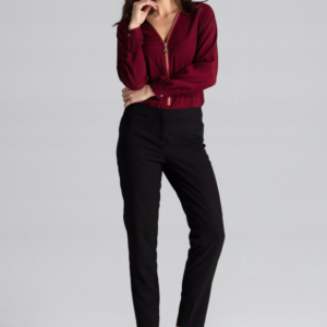 Bluzka L023 Bordo XL – Klasyczna Elegancja na Co Dzień!