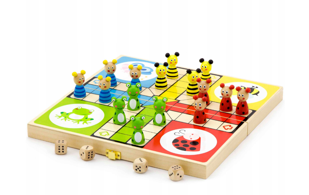 VIGA Drewniana Gra Ludo Chińczyk – Tradycja i Zabawa dla Całej Rodziny! - obrazek 9