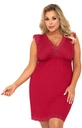 Zmysłowa Elegancja na Każdą Noc – Koszula Nocna DONNA Vera Plus Size w Kolorze Burgund 4XL!