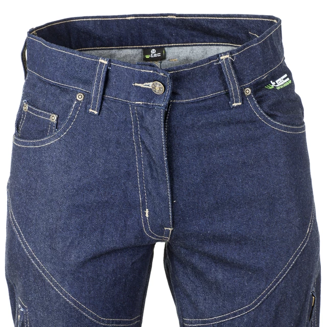 Damskie jeansy motocyklowe W-TEC NF-2990 – Ciemnoniebieski Styl i Ochrona na Każdą Trasę! - obrazek 4