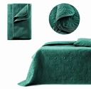 Pikowana narzuta Leila 220x240 cm – Ciemna Zieleń! Styl i elegancja do Twojej sypialni!