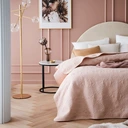 Pikowana narzuta Leila 220x240 cm – Pudrowy Róż! Elegancja i komfort na każdą kanapę lub łóżko! - obrazek 3