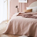 Pikowana narzuta Leila 220x240 cm – Pudrowy Róż! Elegancja i komfort na każdą kanapę lub łóżko! - obrazek 6