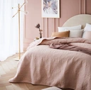 Pikowana narzuta Leila 220x240 cm – Pudrowy Róż! Elegancja i komfort na każdą kanapę lub łóżko! - obrazek 7