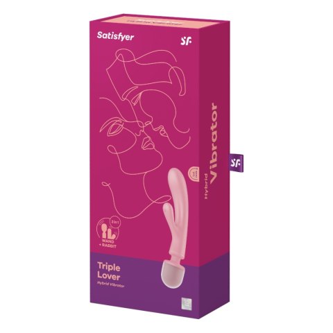 Wibrator Triple Lover Pink – Wielofunkcyjna przyjemność na najwyższym poziomie!