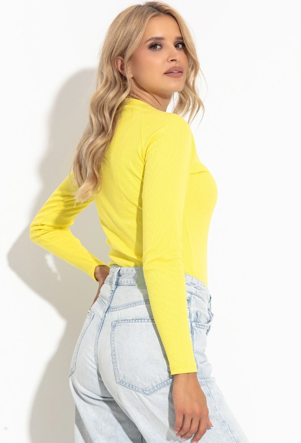 Bluzka F1168 BANANA – Wiosenna Energia i Elegancja w Każdym Detalu! - obrazek 2