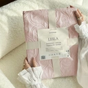 Pikowana narzuta Leila 220x240 cm – Pudrowy Róż! Elegancja i komfort na każdą kanapę lub łóżko! - obrazek 2