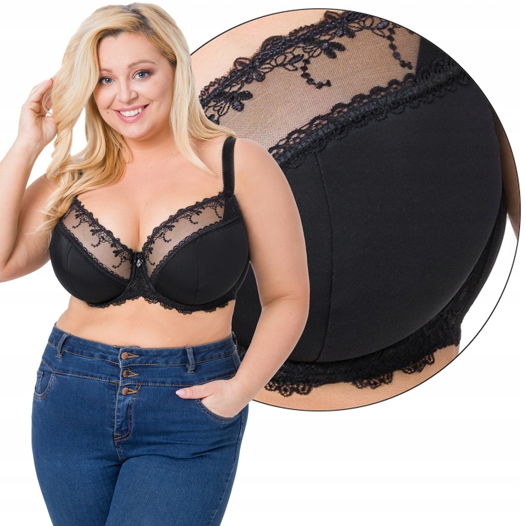 AVA 1030 – Klasyczna Elegancja w Czarnym Biustonoszu 95B!
